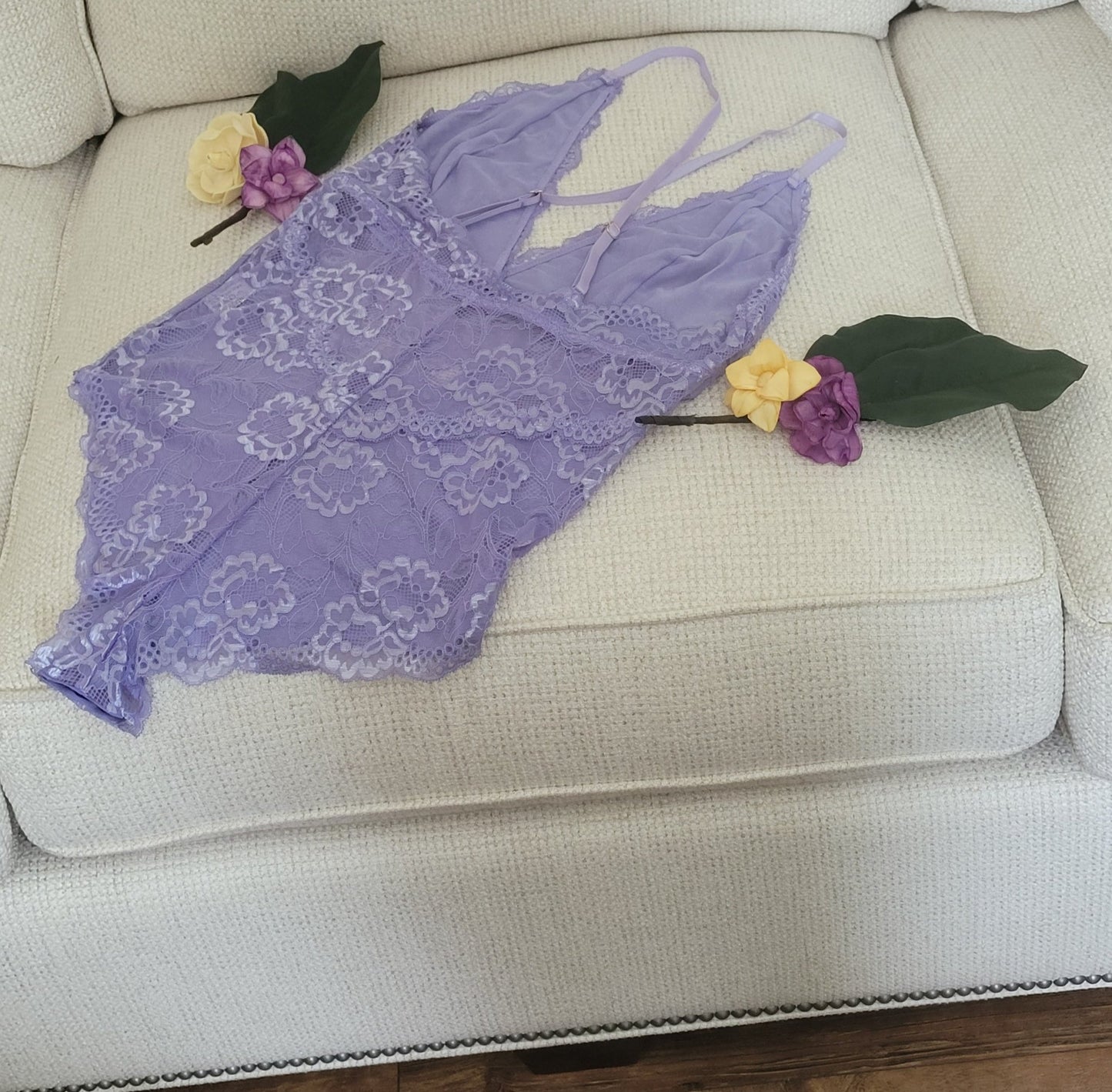 Purple Passion Lilac Teddy Lingerie - Aunt Belle’s House